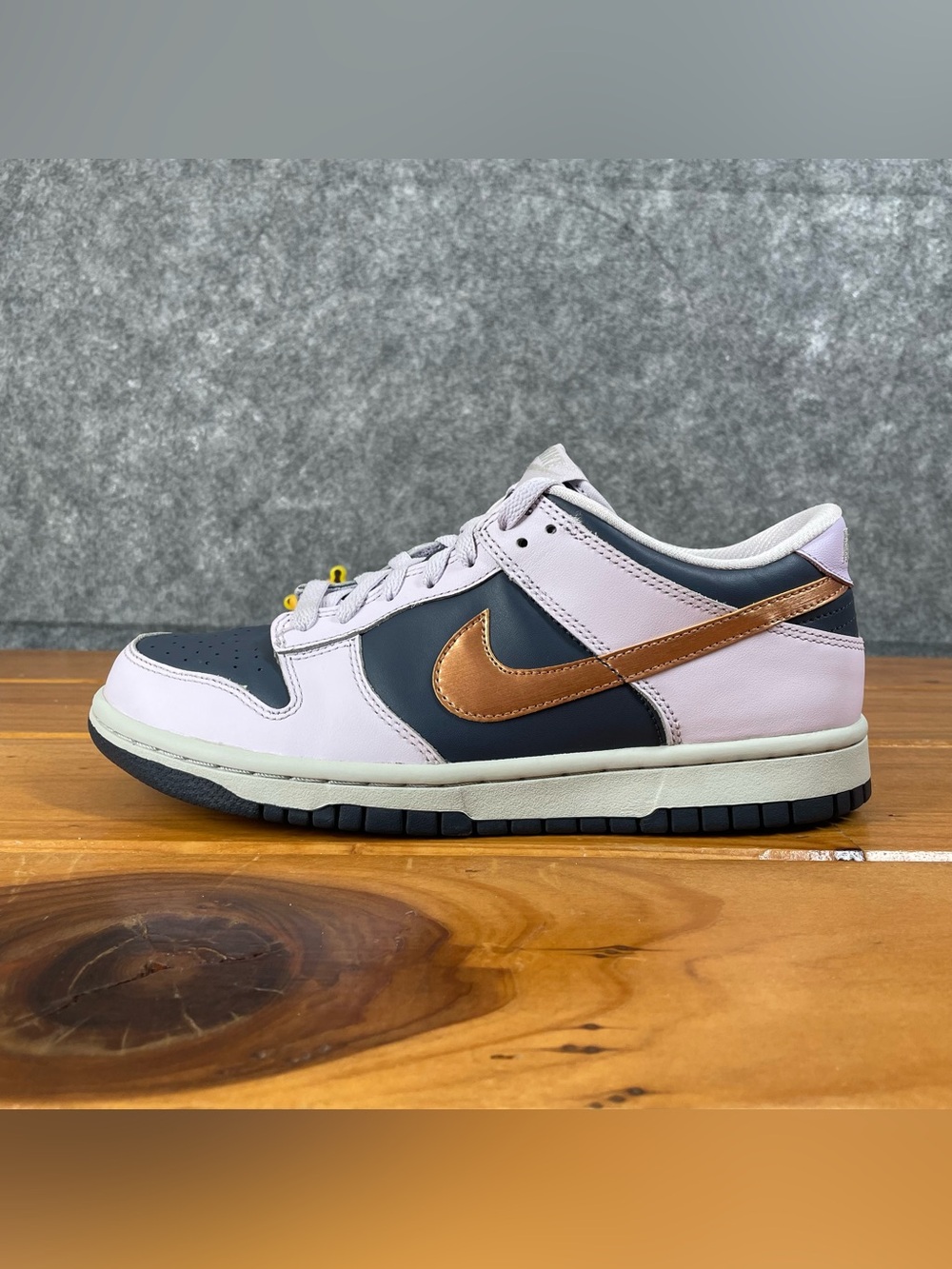 Nike Dunk Low Copper Swoosh 7Y (GS) Womens 8.5 Purple Pastel Coquette DX1663-400 - Picture 7 of 16